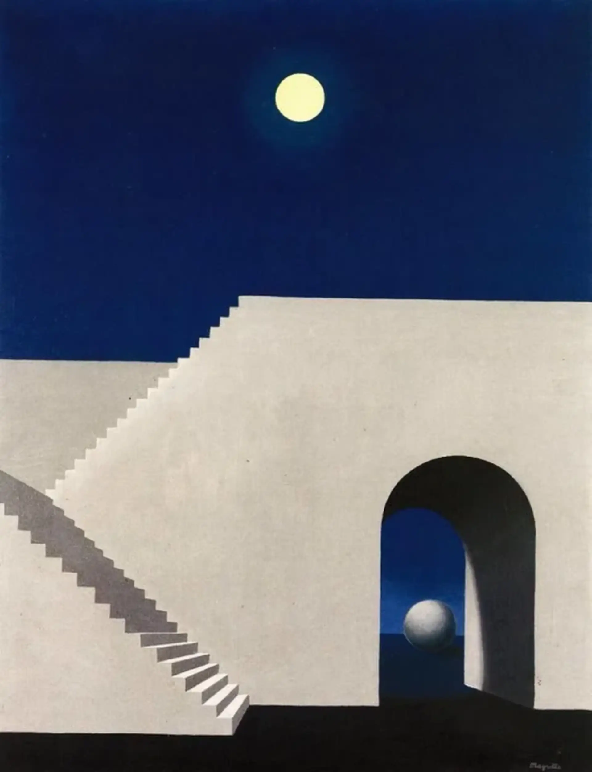 Rene Magritte, 'Architecture au clair de lune', 1956